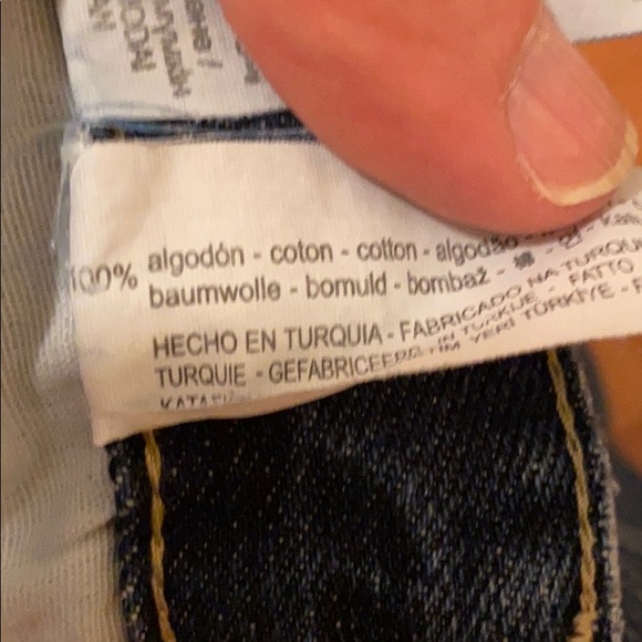 Zara Straight Leg High-Rise Slit Leg Jeans - Picture 9 of 14